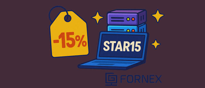 Скидка 15% на хостинг от Fornex